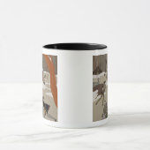 ijsschaatsen op het meer van de diepvries mok (Midden)