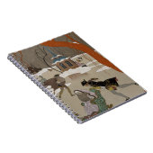 ijsschaatsen op het meer van de diepvries notitieboek (Rechterzijde)