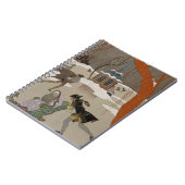 ijsschaatsen op het meer van de diepvries notitieboek (Linkerzijde)