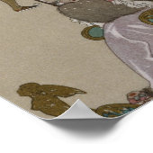 ijsschaatsen op het meer van de diepvries poster (Hoek)