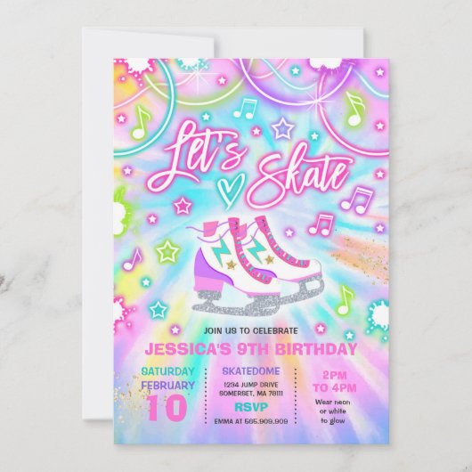 ijsschaatsen op zaterdag kaart (Voorkant)