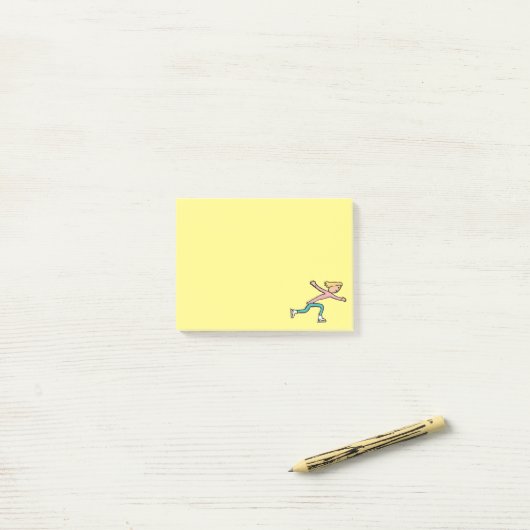 ijsschaatsen post-it® notes (Op bureau)