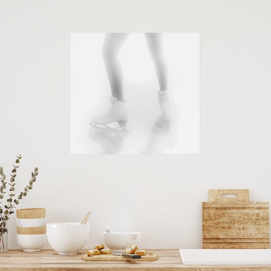 ijsschaatsen poster (Keuken)