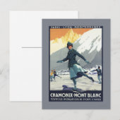 IJsschaatsen - Poster van de Olympische Promo PLM Briefkaart (Voorkant / Achterkant)