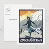 IJsschaatsen - Poster van de Olympische Promo PLM Briefkaart (Voorkant / Achterkant)