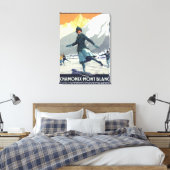 IJsschaatsen - Poster van de Olympische Promo PLM Canvas Afdruk (Insitu (Slaapkamer))