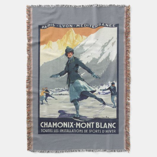 IJsschaatsen - Poster van de Olympische Promo PLM Deken (Voorkant Verticaal)