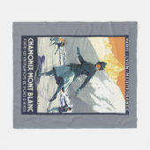 IJsschaatsen - Poster van de Olympische Promo PLM Fleece Deken (Voorkant (Horizontaal))