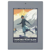 IJsschaatsen - Poster van de Olympische Promo PLM Klembord (Achterkant)