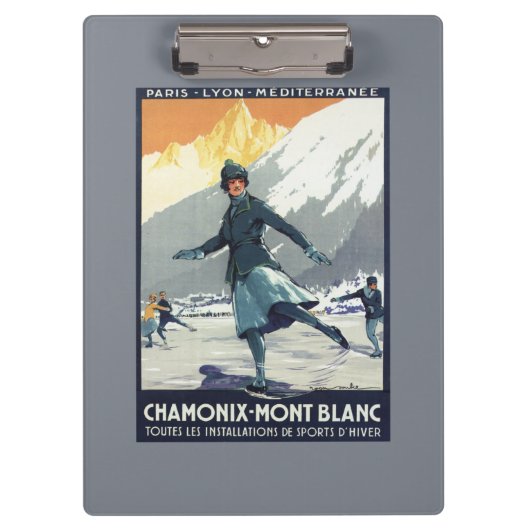 IJsschaatsen - Poster van de Olympische Promo PLM Klembord (Voorkant)