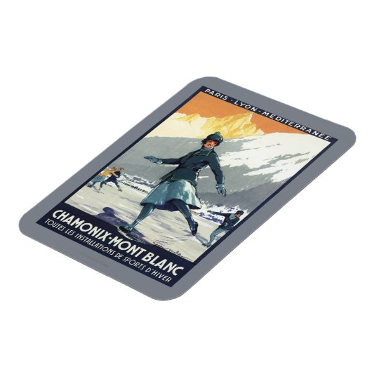 IJsschaatsen - Poster van de Olympische Promo PLM Magneet (Linkerzijde)