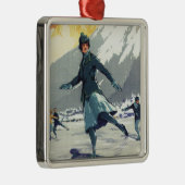 IJsschaatsen - Poster van de Olympische Promo PLM Metalen Ornament (Rechts)