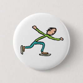 ijsschaatsen ronde button 5,7 cm