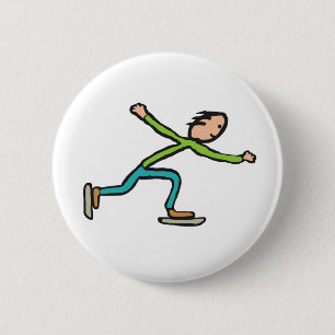 ijsschaatsen ronde button 5,7 cm
