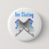 ijsschaatsen ronde button 5,7 cm (Voorkant)