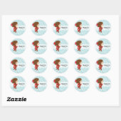 ijsschaatsen ronde sticker (Vel)