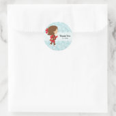 ijsschaatsen ronde sticker (Tas)