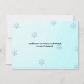 IJsschaatsen Schaats Verjaardagsfeest Uitnodiging (Achterkant)