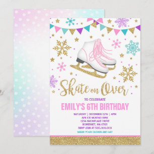 ijsschaatsen Uitnodiging ijsschaatsen Gold