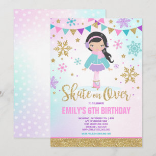 ijsschaatsen Uitnodiging ijsschaatsen Gold