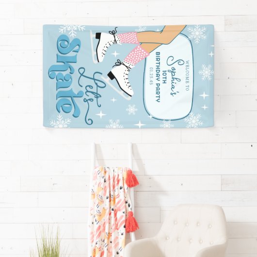 IJsschaatsen Verjaardag Winter Schaats Party Welko Spandoek (Insitu)