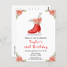 IJsschaatsen Verjaardagsfeest Rood