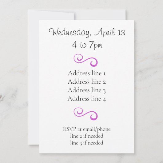 IJsschaatsen verjaardagsfeestje uitnodiging (sterr (Achterkant)