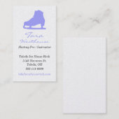 ijsschaatsen Visitekaartje (Voorkant / Achterkant)