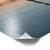 IJsschaatsen voorbij de windmolen en rietdruk Foto Afdruk (Hoek)