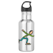 ijsschaatsen waterfles  (Voorkant)