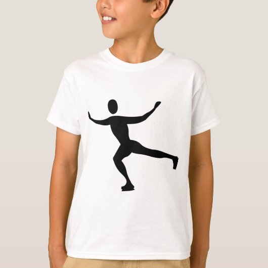 ijsschaatsen - zwart t-shirt (Voorkant)
