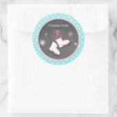 IJsschaatsfeest gunst Stickers (Tas)