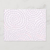 IJsschaatsfeest, roze Schaats Uitnodiging Briefkaart (Achterkant)