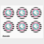 IJsschaatsfeest Treat Bag Stickers Party Favors (Vel)