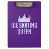 ijsschaatskoningin - ijsschaatsen klembord (Voorkant)