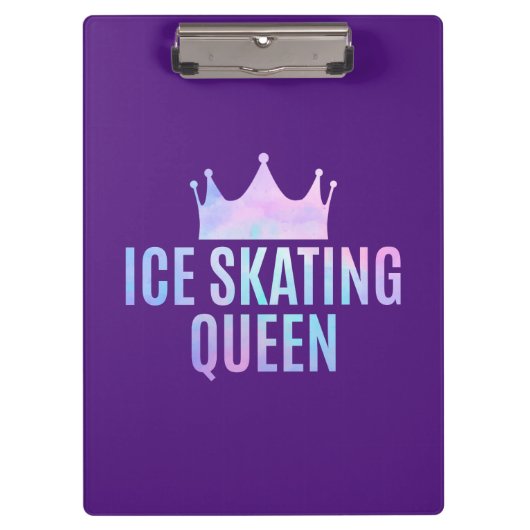 ijsschaatskoningin - ijsschaatsen klembord (Voorkant)