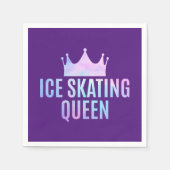 ijsschaatskoningin - ijsschaatsen servet (Voorkant)