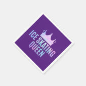 ijsschaatskoningin - ijsschaatsen servet (Hoek)