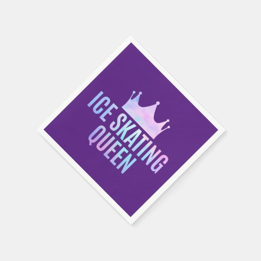 ijsschaatskoningin - ijsschaatsen servet (Hoek)