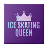 ijsschaatskoningin - ijsschaatsen tegeltje (Voorkant)