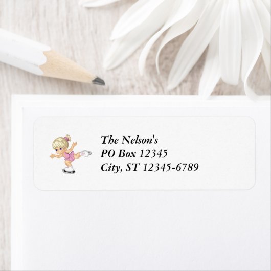 ijsschaatsmeisje etiket (Insitu)