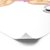 ijsschaatsmeisje foto afdruk (Hoek)