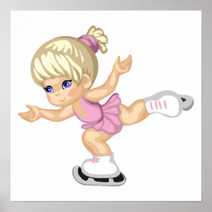 ijsschaatsmeisje poster