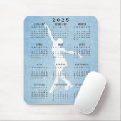 IJsschaatsontwerp 2025 Kalender Mousepad Muismat (Met muis)