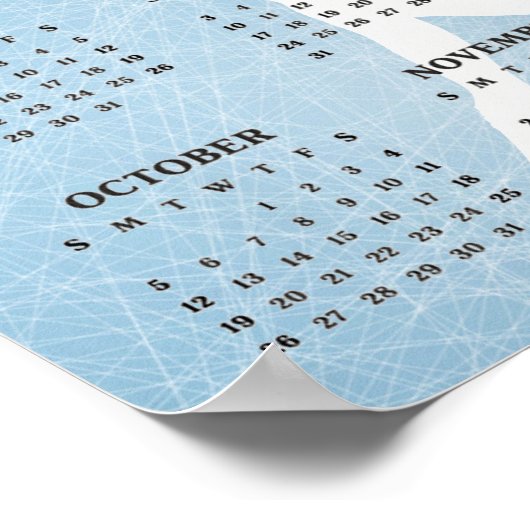 IJsschaatsontwerp 2025 Kalender Poster (Hoek)