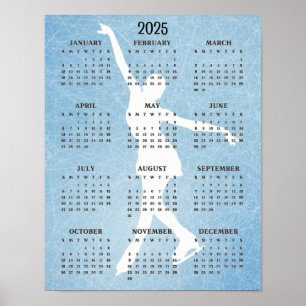 IJsschaatsontwerp 2025 Kalender Poster