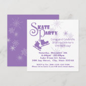 IJsschaatspartij Paarse Kaart (Voorkant / Achterkant)