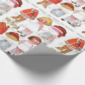 ijsschaling ⛸ papierDolls Gift Wrap Cadeaupapier (Hoek)