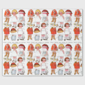  ijsschaling ⛸ papierDolls Gift Wrap Cadeaupapier (Vlak)