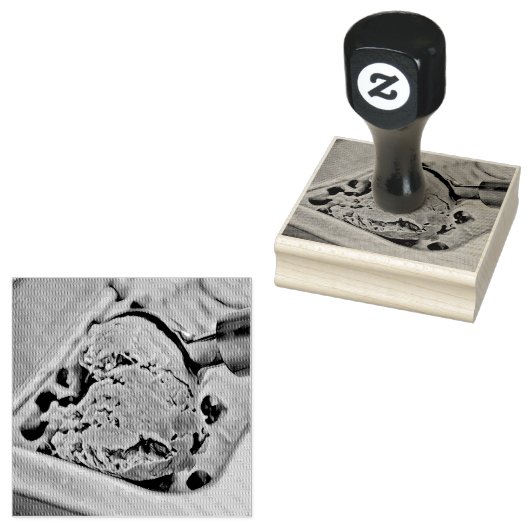 ijsschelp rubberstempel (Gestempeld)